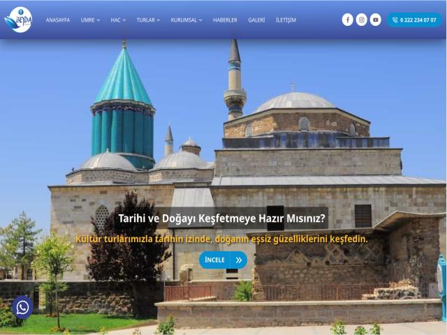 Beyda Turizm Web Sayfası - Web-Mobil