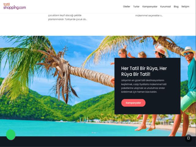 Tatil Shopping Web Sayfası - Web-Mobil