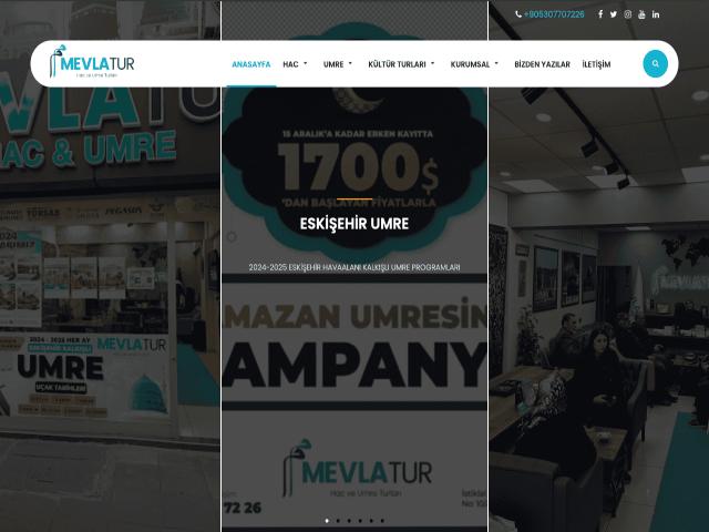 Mevla Tur Web Sayfası - Web-Mobil