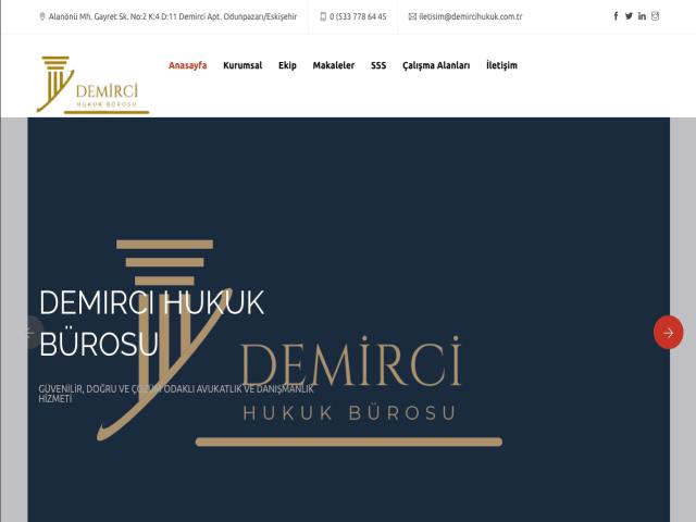 Demirci Hukuk Bürosu Web Sayfası - Web-Mobil