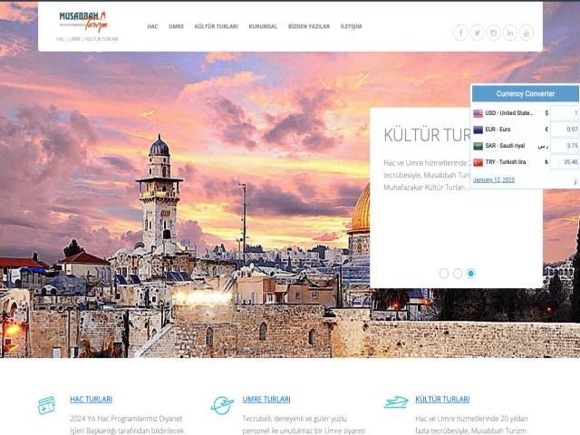 Musabbah Turizm Web Sayfası - Web-Mobil