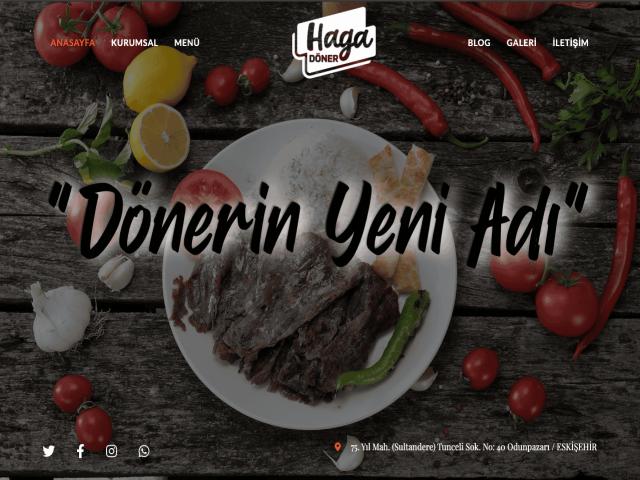 Haga Döner Web Sayfası - Web-Mobil