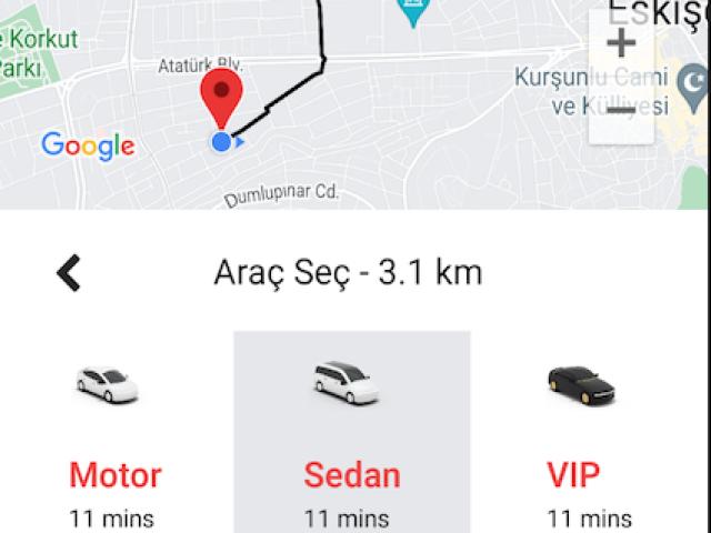 Taxy Maxy Mobil Uygulaması - Yazılım