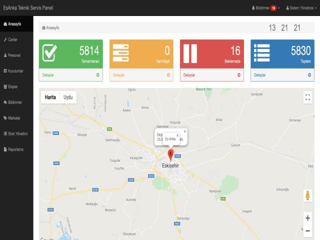 EsAnka Teknik Servis Programı - Yazılım