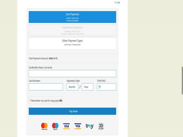 PayTr Entegrasyonu - Yazılım